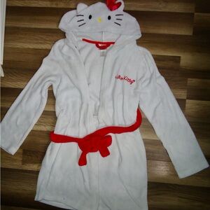 Hello Kitty White Robe with Red Accents